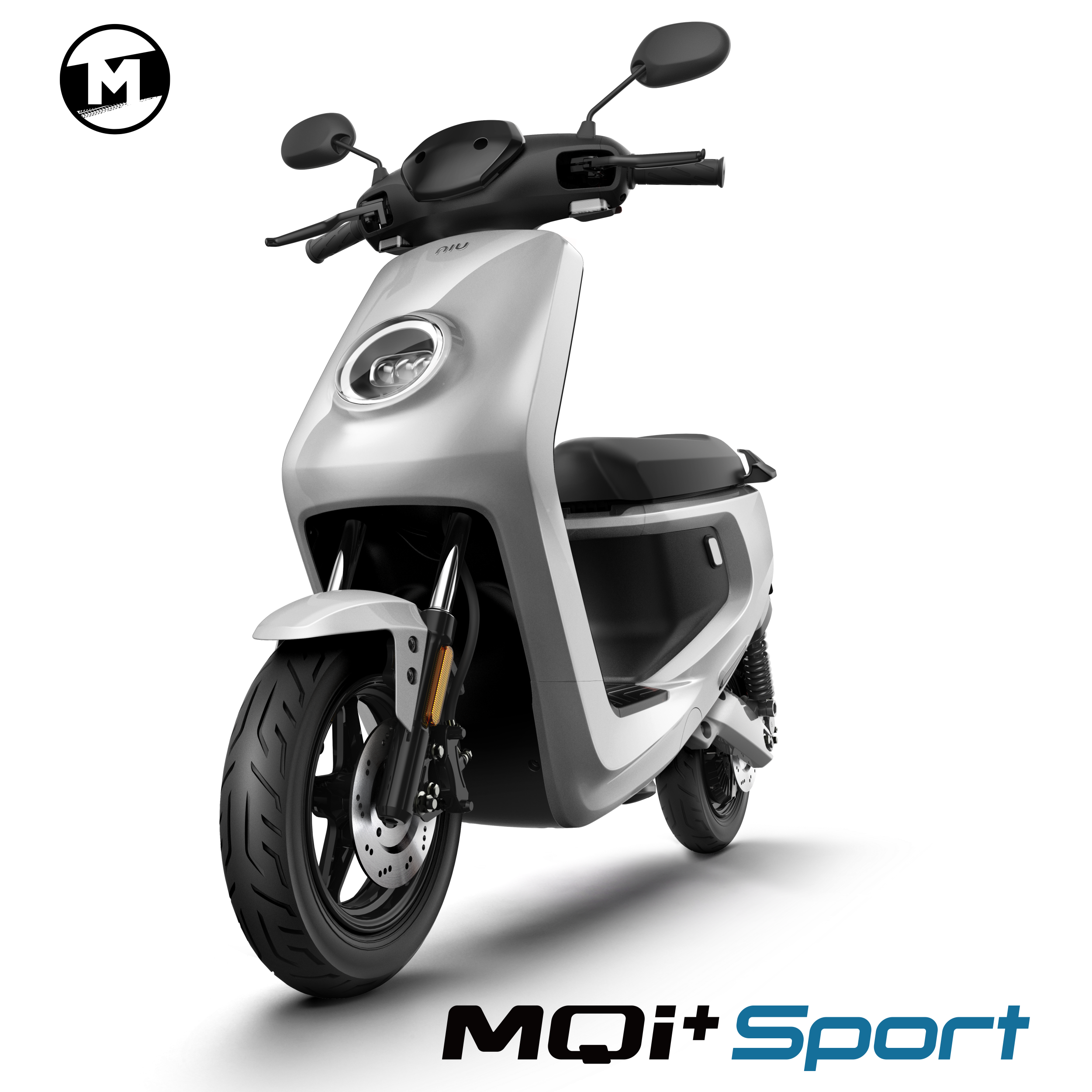 NIU MQi+ Sport | 45 km/h | Extended Range | silber