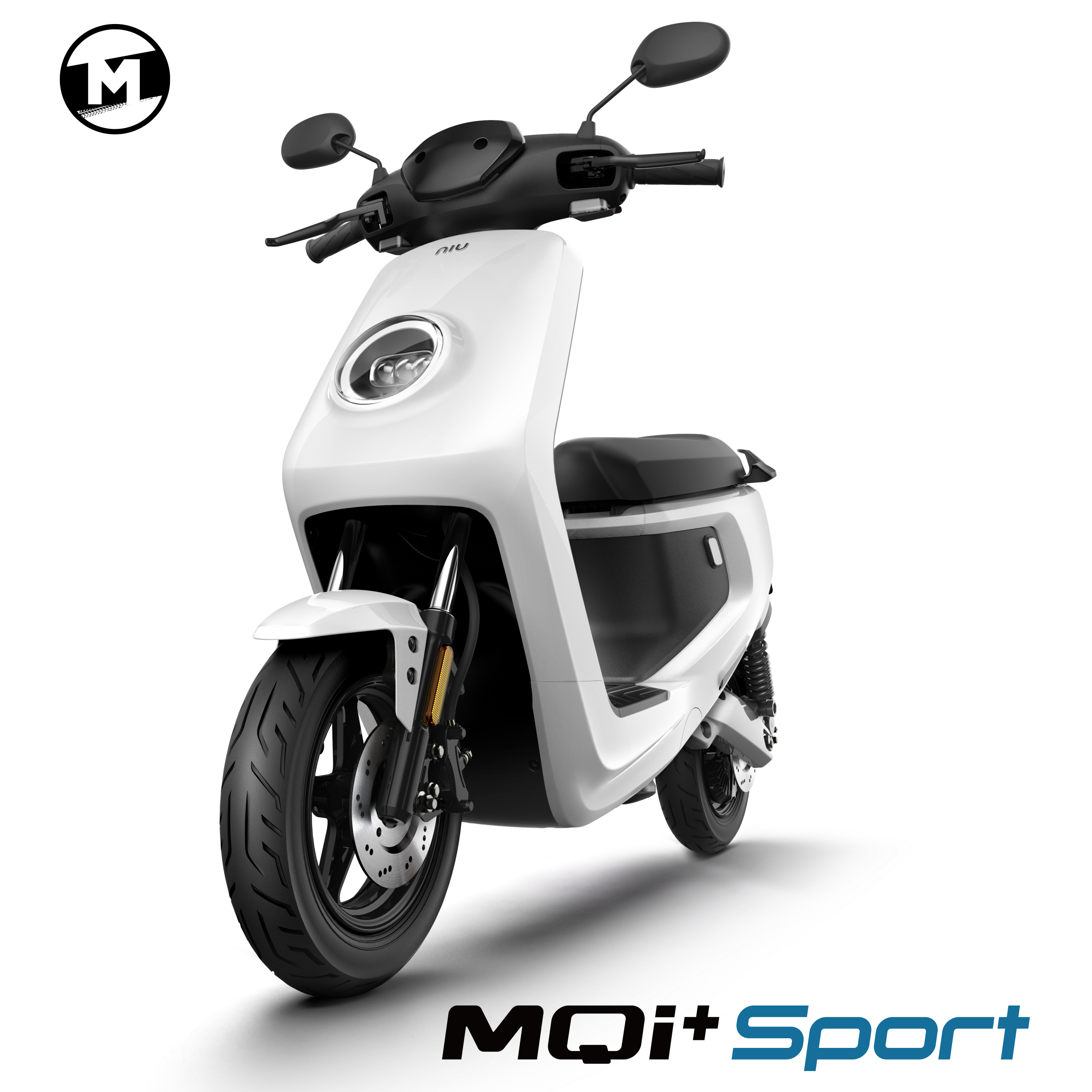 NIU MQi+ Sport | 45 km/h | Extended Range | weiss