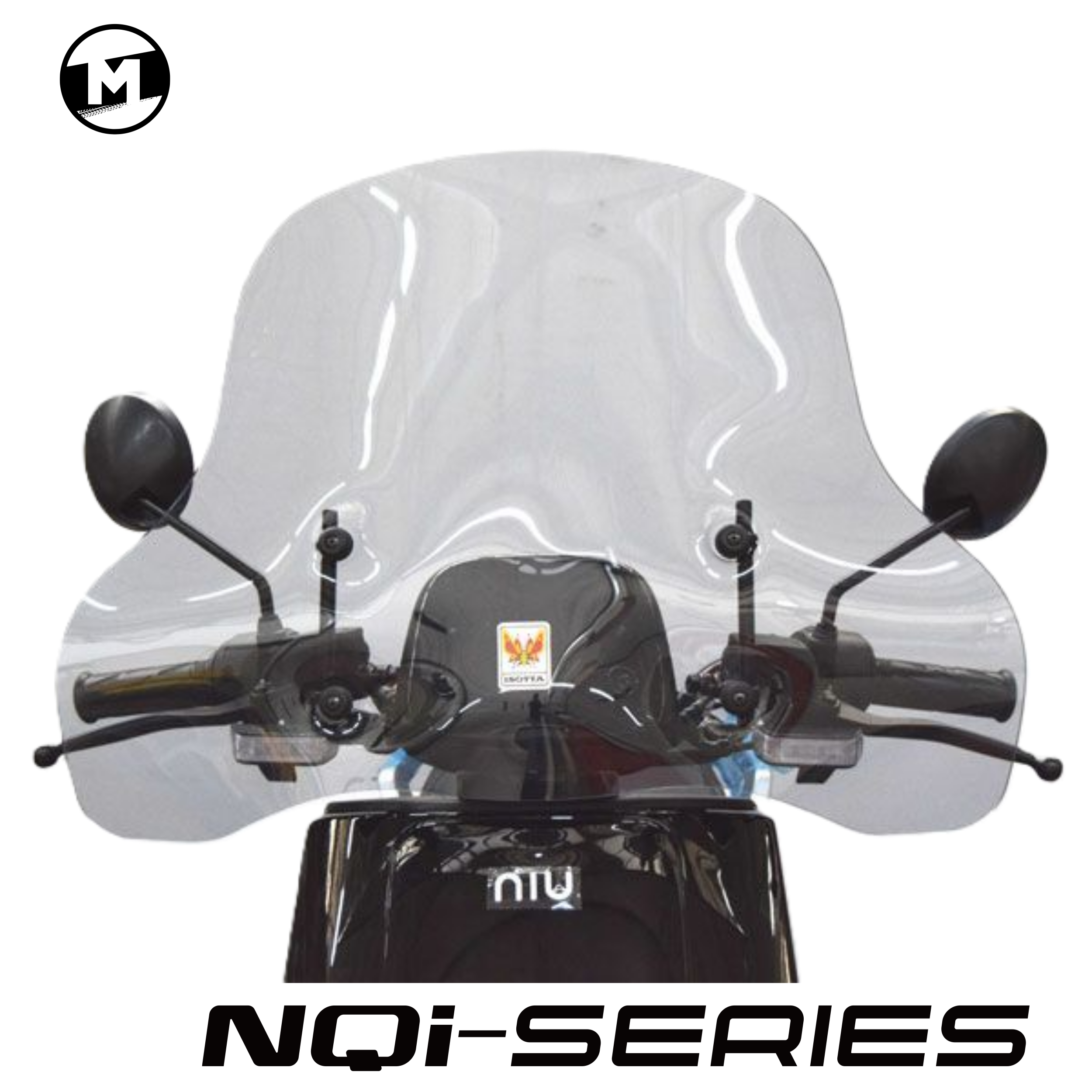 Windschild kurz getönt | NIU NQi-Serie | mit Halterung