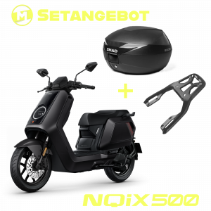 NIU NQiX 500 | Schwarz | inkl. Gepäckträger und Heckkoffer (Setangebot)