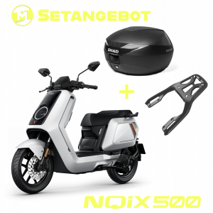 NIU NQiX 500 | Weiß | inkl. Gepäckträger und Heckkoffer (Setangebot)