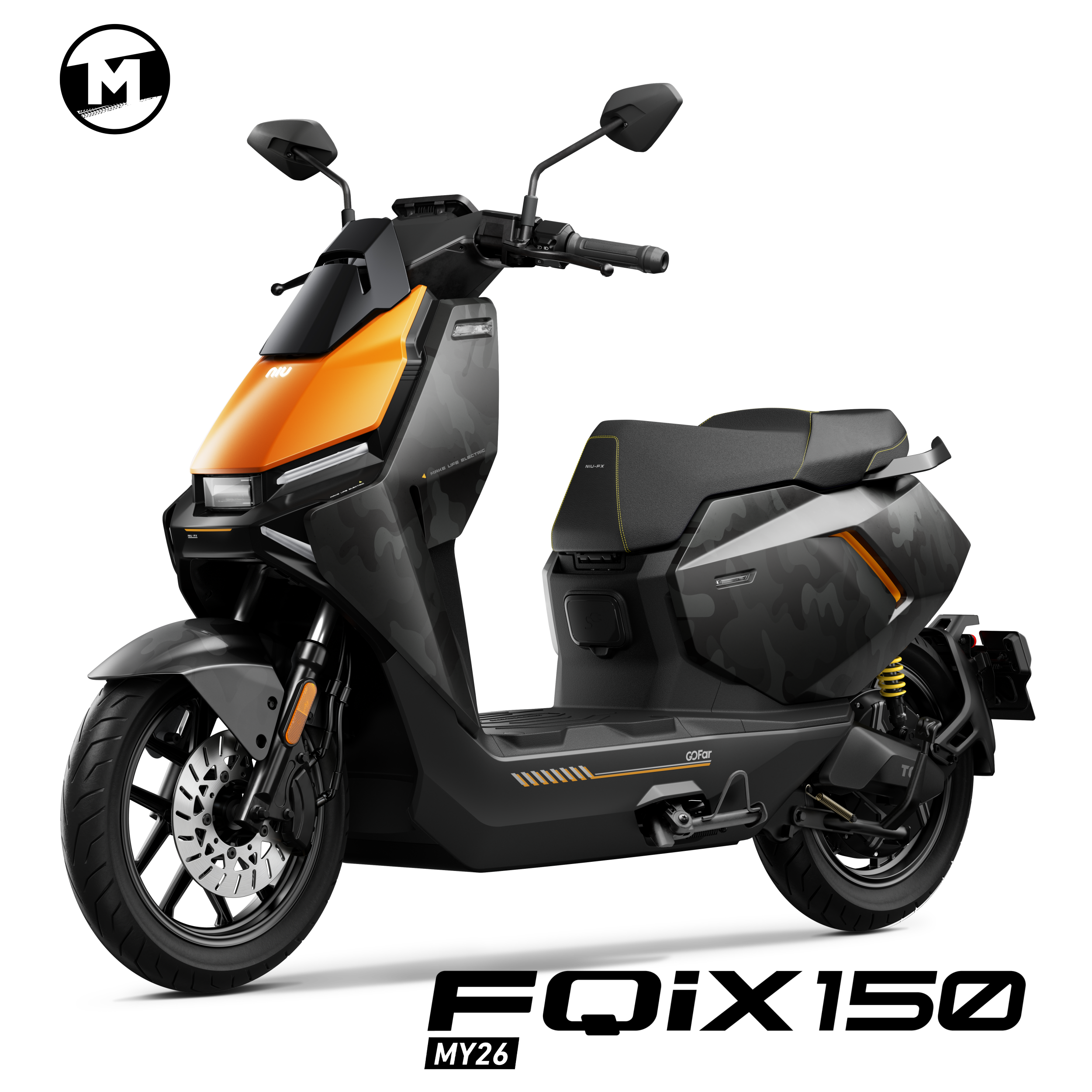 NIU FQiX 150 | 45 km/h | 55 km | Camouflage Orange