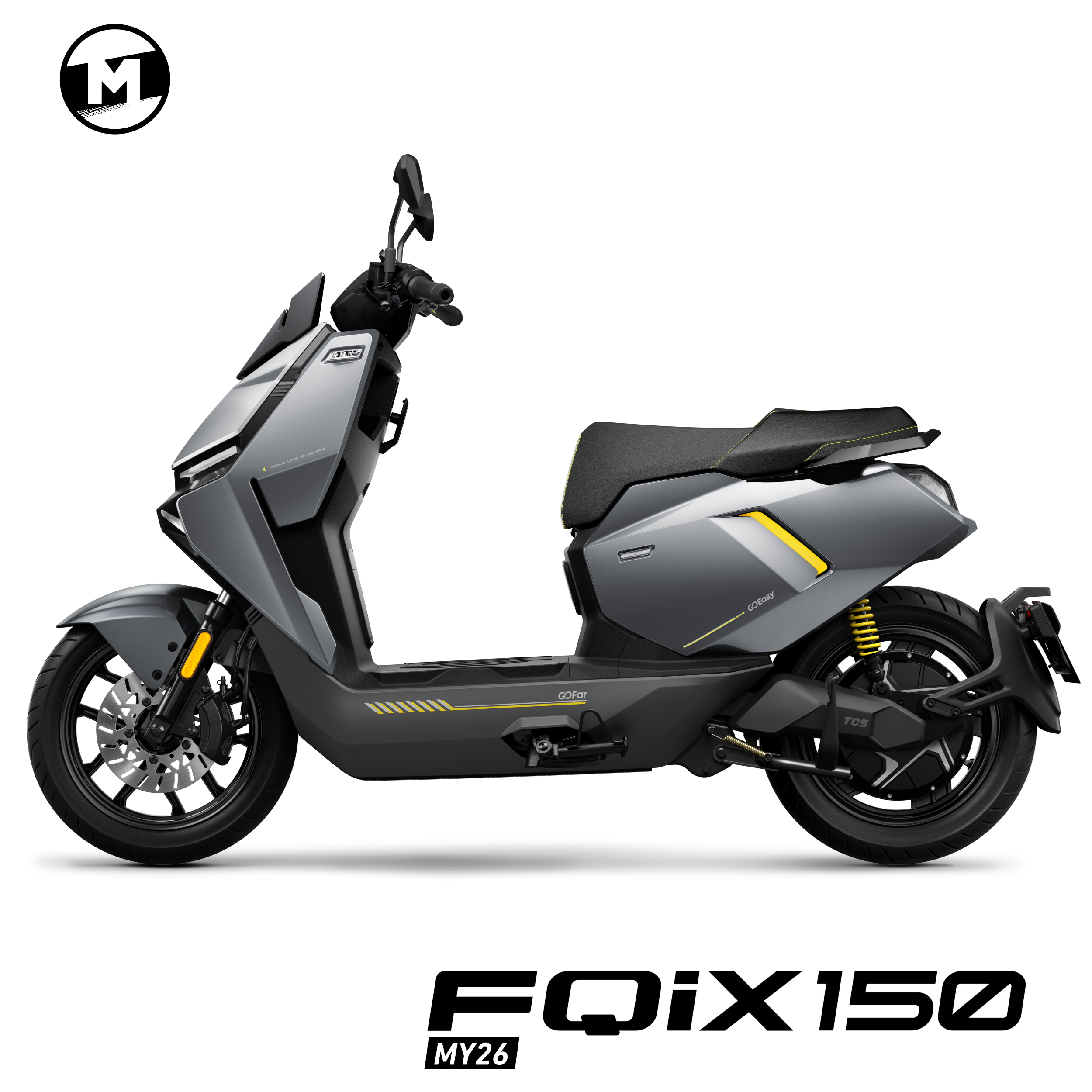 NIU FQiX 150 | 45 km/h | 55 km | Silber Gelb – Bild 2