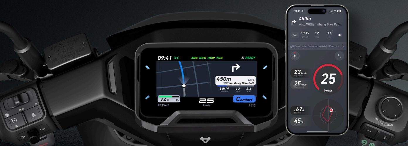 NIU Dashboard Navigation
